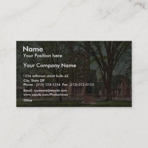 De oude bibliotheek, Yale College, zeldzame Photoc Visitekaartje