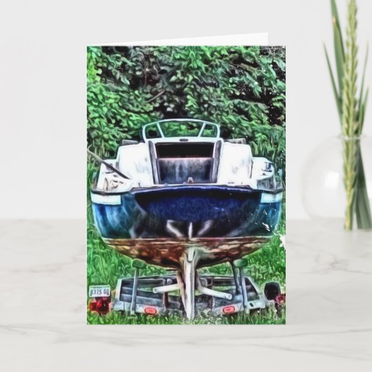 De oude boot kaart (Voorkant)