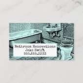 De oude Bouwer van de Contractant van de Vernieuwi Visitekaartje (Voorkant)