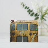 De oude Bus van de School Briefkaart (Staand voorkant)