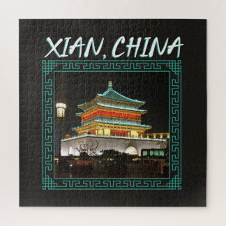 De oude Chinese klokkentoren Legpuzzel