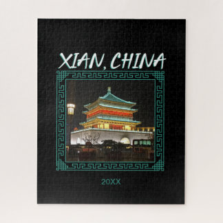 De oude Chinese klokkentoren Legpuzzel