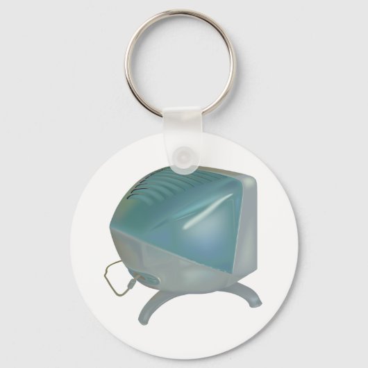 De oude CRT Computer Monitor Sleutelhanger (Voorkant)