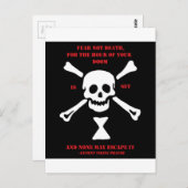 De oude Dood van de Vrees van het Gebed van Briefkaart (Voorkant / Achterkant)