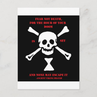 De oude Dood van de Vrees van het Gebed van Briefkaart