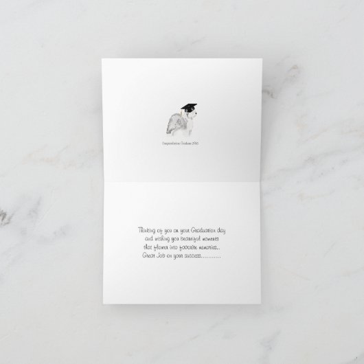 De oude Engelse Afstuderen van de Herdershond Kaart (Binnen)