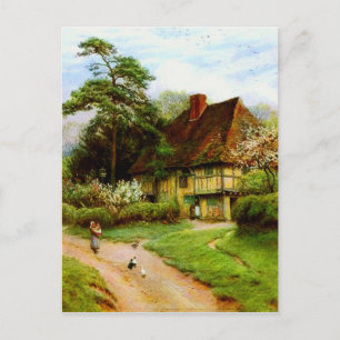De oude Engelse Briefkaarten van het