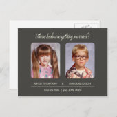 De oude Foto bewaart het Briefkaart van de Datum (Voorkant / Achterkant)