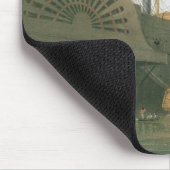 De oude Frigate HMS Agamemnon met haar gewicht. Muismat (Hoek)