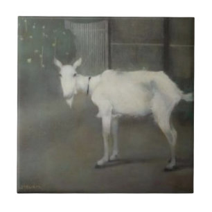 De oude geit (door Jan Mankes) Tegeltje