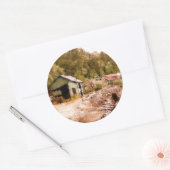 DE OUDE GOUDE MINE RONDE STICKER (Envelop)