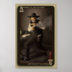 De oude Gunfighter Print