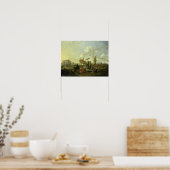 De oude haven van Genua Poster (Keuken)