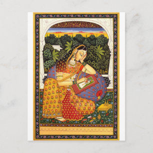 De oude Indiase Mughal Princess Briefkaart