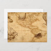 De oude kaart van de Verenigde Staten (Voorkant / Achterkant)