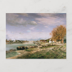De oude kade in Bercy, Parijs, 1880 Briefkaart