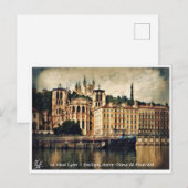De oude Lyon - basiliek van Fouvière Briefkaart (Voorkant / Achterkant)