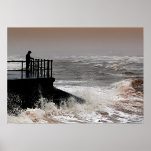 De Oude Man en de Razende Zee Poster