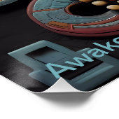 De oude Maya-geest van licht Perfect Poster (Hoek)