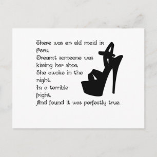 De oude meid in Peru Briefkaart