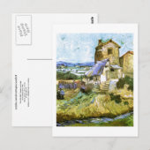 De oude Mill Van Gogh Fine Art Briefkaart (Voorkant / Achterkant)