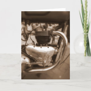 De oude Motor van Triumph Kaart