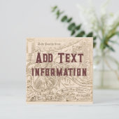 De oude Nieuwe Kaart van Orleans geeft tekst uit, (Staand voorkant)