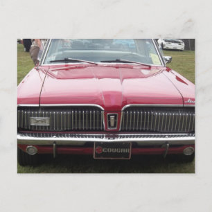 De oude oldtimer van de Poema van Mercury rode Briefkaart