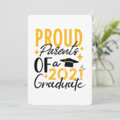 De Oude Ouders van een afstuderen Wenskaart van 20 Aankondiging (Staand voorkant)