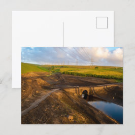 De oude Packhorse Bridge van Baitings Briefkaart