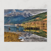 De oude pier, Loch Long, Arrochar, Briefkaart (Voorkant)