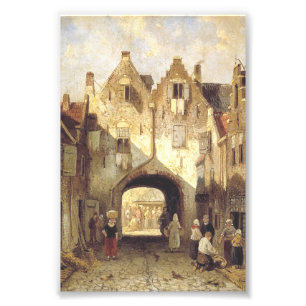 De Oude Poort door Charles Leickert Foto Afdruk