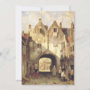 De oude poort van Charles Leickert Bedankkaart