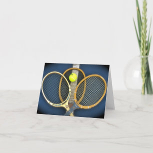 De oude Rackets van het Tennis Kaart