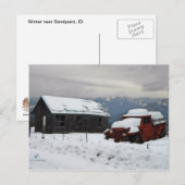 De oude Red Truck Briefkaart (Voorkant / Achterkant)