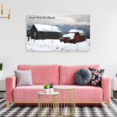 De oude Red Truck Canvas Afdruk (Insitu (Woonkamer))