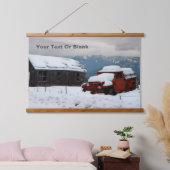 De oude Red Truck Hangend Wandkleed (Slaapkamer)