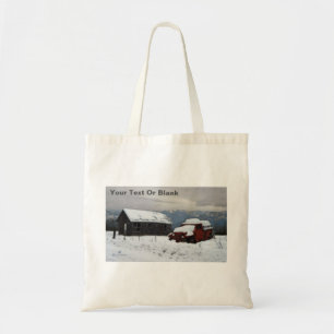 De oude Red Truck Tote Bag