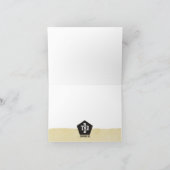 De oude ruwe randwerknemer dankt u kaardt bedankkaart (Binnen)