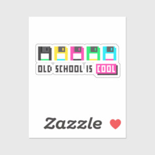 De oude school is cool sticker