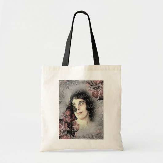 De oude Sleutel en Rozen Uw Foto Tote Bag (Voorkant)