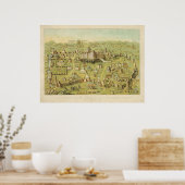De oude stad Jeruzalem en de tempel van Solomon Poster (Keuken)