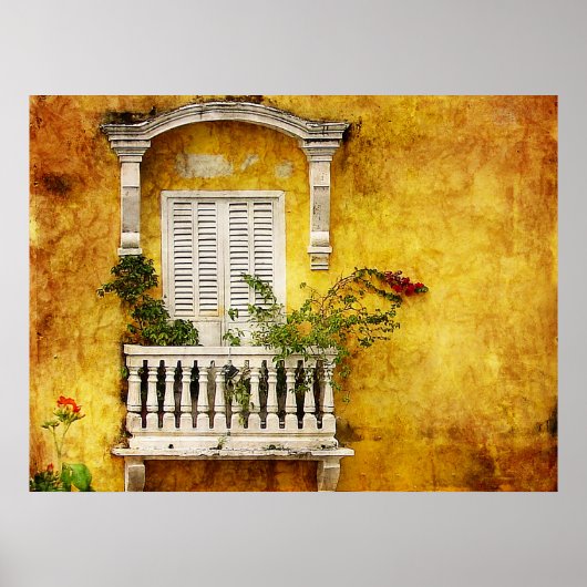 De oude stad poster (Voorkant)