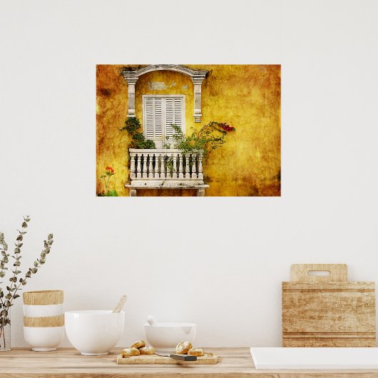 De Oude Stad Poster (Keuken)