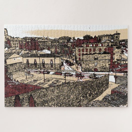 De oude stad Salamanca, Spanje Legpuzzel (Horizontaal)