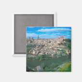 De oude stad Toledo, Spanje. Magneet (Voorkant / Achterkant)