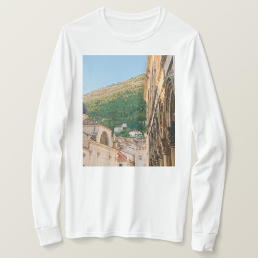 De oude stad van Dubrovnik T-shirt (Design voorkant)