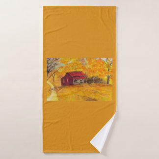 De oude thuisplaats badhanddoek