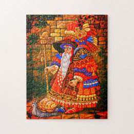 De oude Tovenaar loopt zijn slak rond Legpuzzel