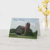 De oude Verjaardag van de Schuur Kaart (Gele Bloem)